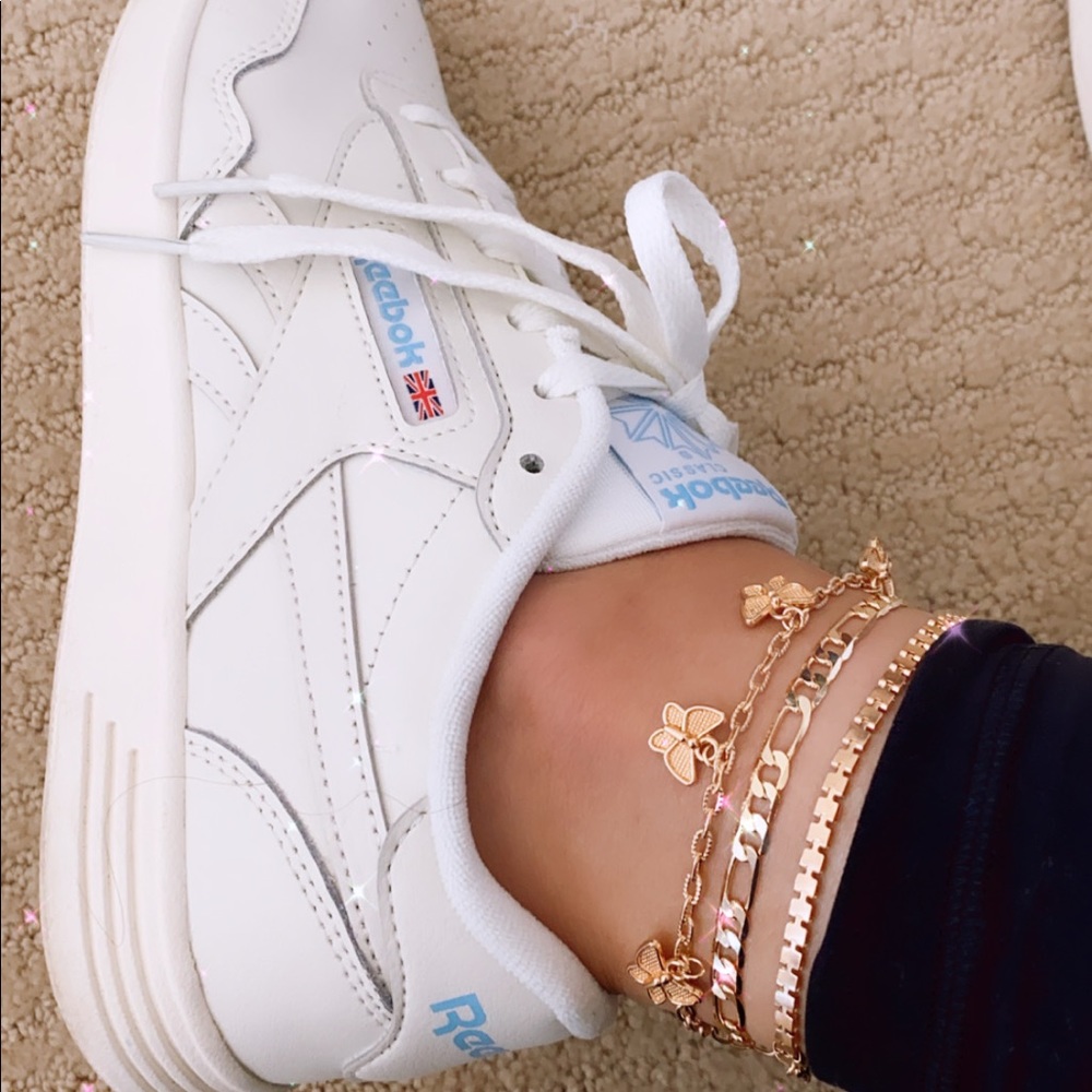 White sneakers